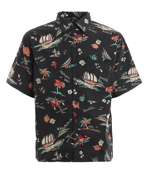 prada hawaiian print|prada the important ones shirt.